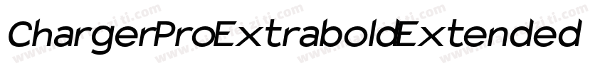 Charger Pro Extrabold Extended字体转换
